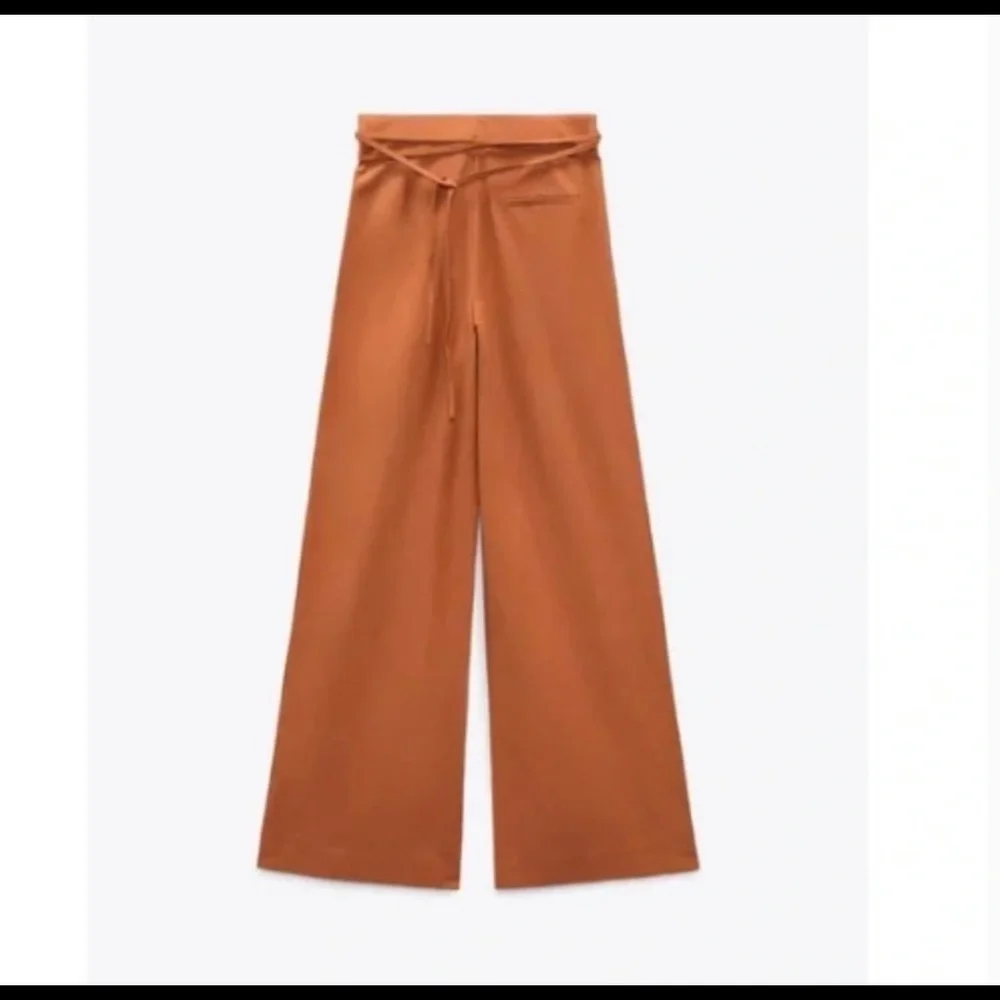 BLOGGERS FAV Zara linen blend pants trousers